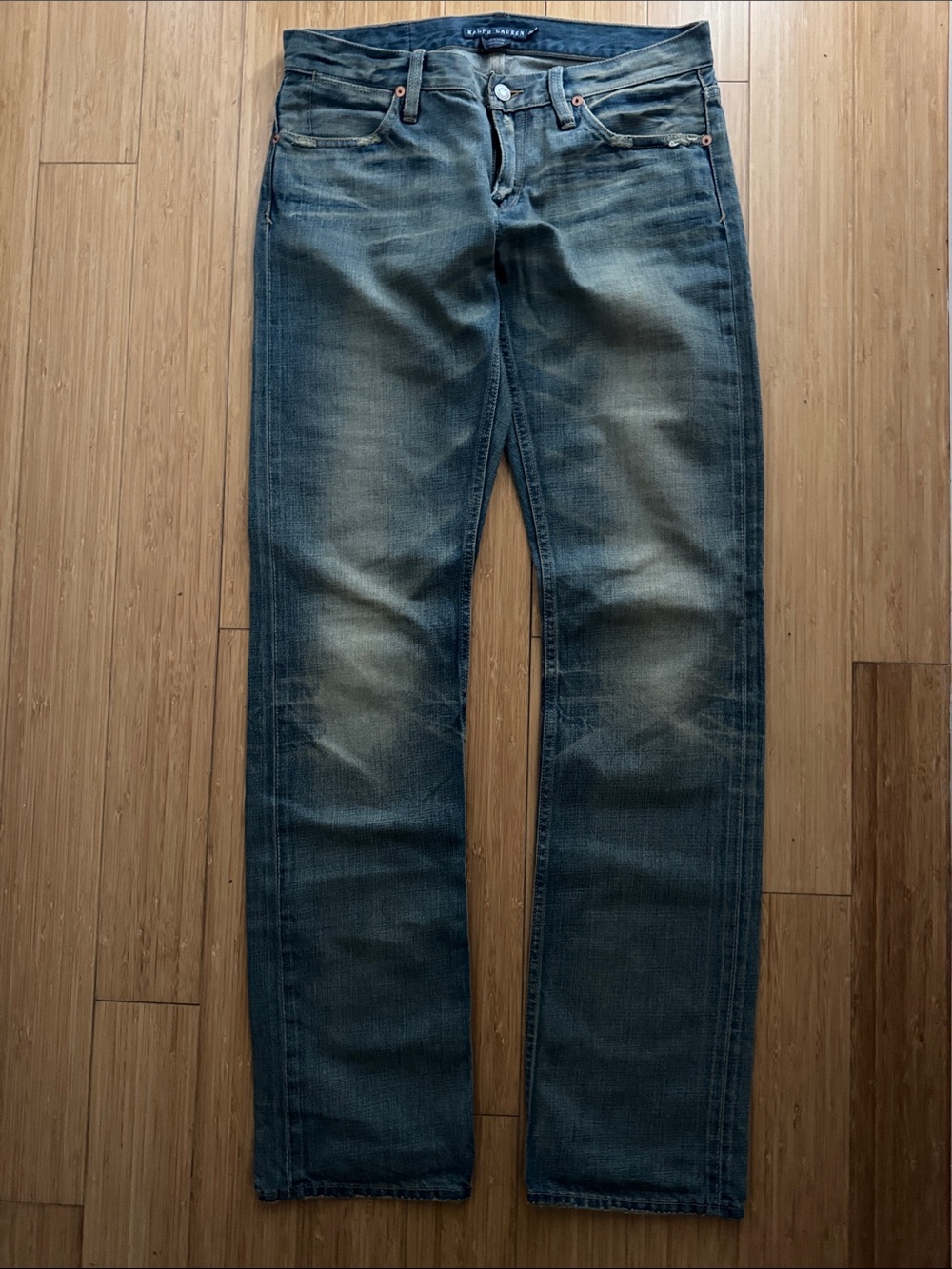 Ralph Lauren Women's Straight Leg Jeans - Washed Blue